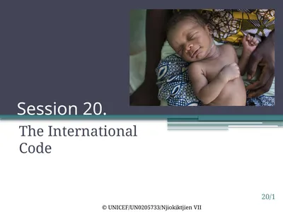 Session 20. The International Code 20/1 ©