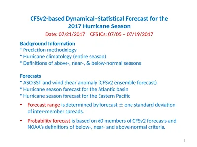 CFSv2-based Dynamical–Statistical Forecast for the
