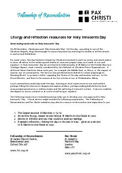 Some background note on Holy Innocents