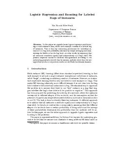 LogisticRegressionandBoostingforLabeledBagsofInstancesXinXuandEibeFran