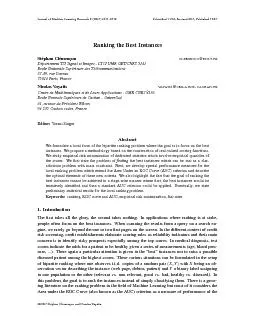 JournalofMachineLearningResearch8(2007)2671-2699Submitted11/06;Revised