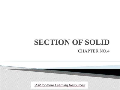 SECTION OF SOLID CHAPTER NO.4 Visit for more