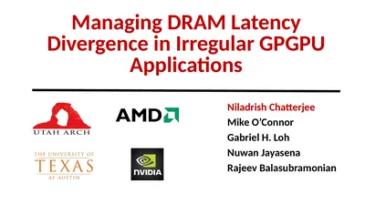 Managing DRAM Latency Divergence in Irregular