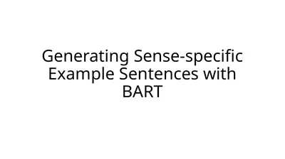 Generating Sense-specific Example Sentences with