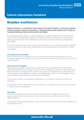 Bladder instillation is a combination drug therapy to help painful bla