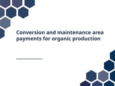 Conversion and maintenance area payments for