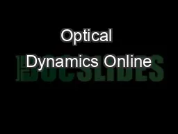 Optical Dynamics Online