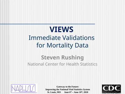 VIEWS Immediate Validations for Mortality Data