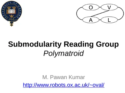 Submodularity Reading Group Polymatroid M. Pawan