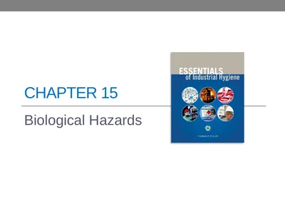 CHAPTER 15 Biological Hazards Learning Objectives