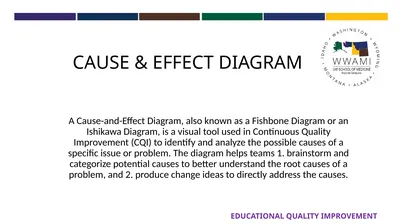 CAUSE & EFFECT DIAGRAM EDUCATIONAL QUALITY