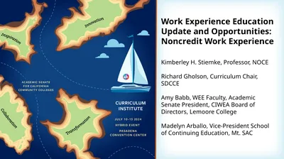 Work Experience Education Update and