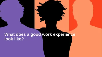 What does a good work experience look like?