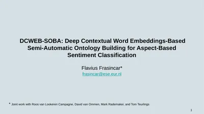 1 DCWEB-SOBA: Deep Contextual Word