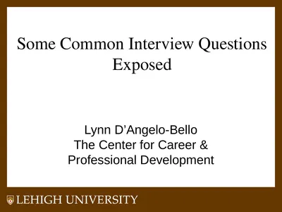 Some Common Interview Questions Exposed Lynn