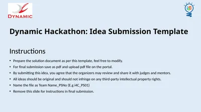 Dynamic Hackathon: Idea Submission Template