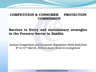 COMPETITION & CONSUMER PROTECTION COMMISSION