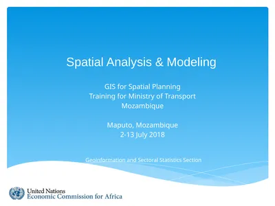 Spatial Analysis & Modeling GIS for Spatial