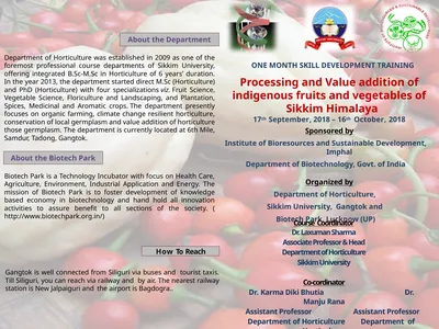 ONE MONTH SKILL DEVELOPMENT TRAINING Processing