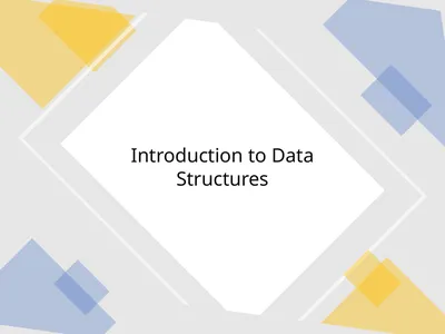 Introduction to Data Structures Course