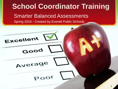 School Coordinator Training Smarter Balanced