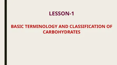 LESSON-1 BASIC TERMINOLOGY AND CLASSIFICATION OF