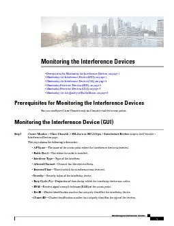Monitoring the Interference Devices