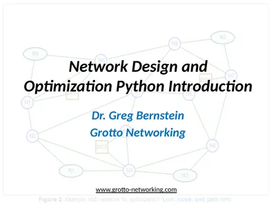 Network Design and Optimization Python