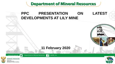 PPC PRESENTATION ON LATEST DEVELOPMENTS AT LILY