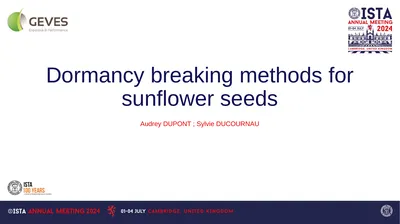 Dormancy breaking methods for sunflower seeds