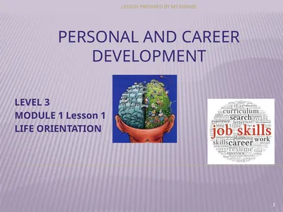 personal and career development LEVEL 3 MODULE 1