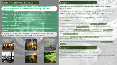 Lesson 3: The concluding discussion Exercise 3