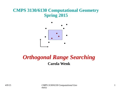 CMPS 3130/6130 Computational Geometry Spring 2015