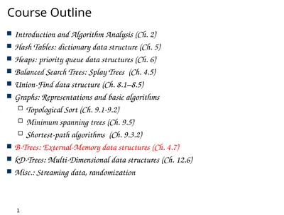 0 Course Outline Introduction and Algorithm