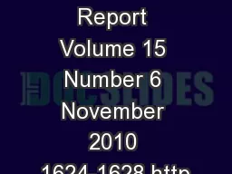 The Qualitative Report Volume 15 Number 6 November 2010 1624-1628 http