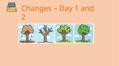 Changes – Day 1 and 2 Changes – Create your
