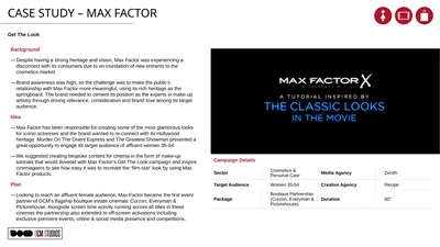 CASE STUDY – MAX FACTOR Get The Look Background