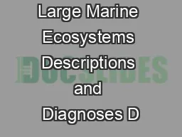 Fisheries in Large Marine Ecosystems Descriptions and Diagnoses D