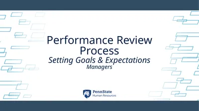 Performance Review Process Setting Goals &