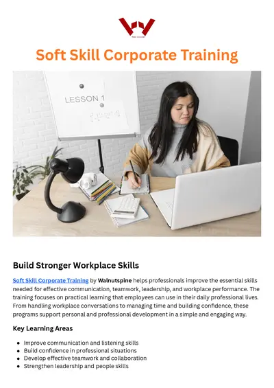 Soft Skill Corporate Training