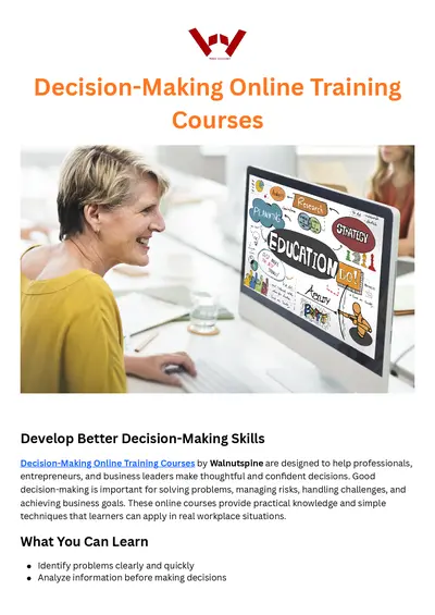 Decision-Making Online Training Courses