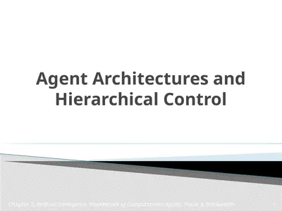 Agent Architectures and Hierarchical Control
