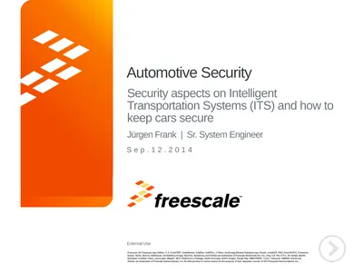 Automotive Security Security aspects on