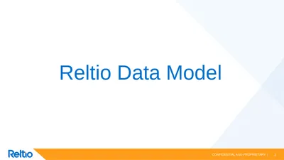 Reltio Data Model Reltio Data Model vs Legacy data