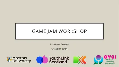 Game Jam Workshop Include+ Project October 2024