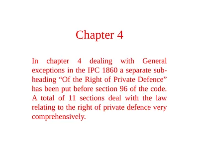 Chapter 4 In chapter 4 dealing with General