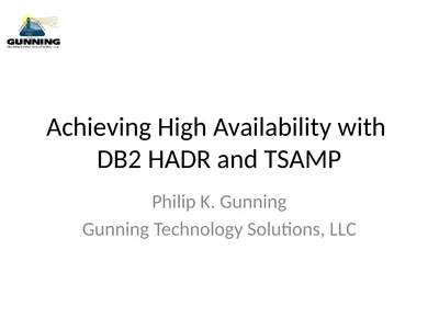 Achieving High Availability with DB2 HADR and