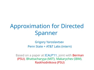Approximation for Directed Spanner Grigory