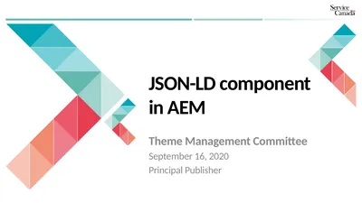 JSON-LD component in AEM Theme Management