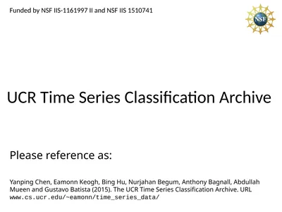 UCR Time Series Classification Archive Please